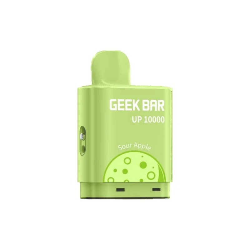 sour apple geek bar up 10000 prefilled pod