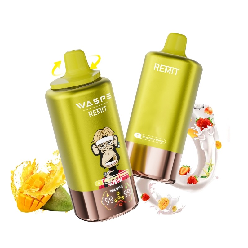 strawberry banana & strawberry red bull & strawberry mango & pink lemonade waspe & remit 4 in 1 100k