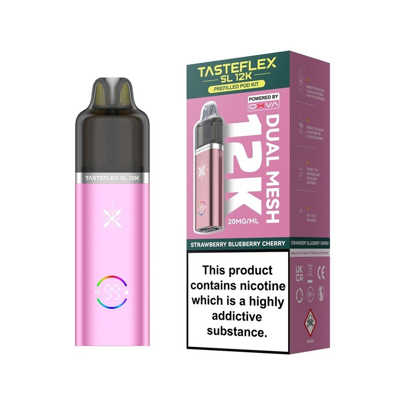 strawberry blueberry cherry oxva tasteflex sl 12k