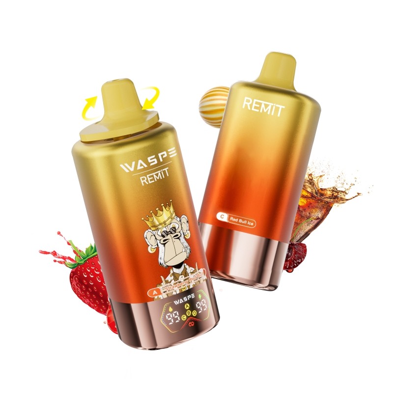 strawberry red bull & strawberry watermelon bubblegum & red bull ice & cherry cola ice waspe & remit 4 in 1 100k