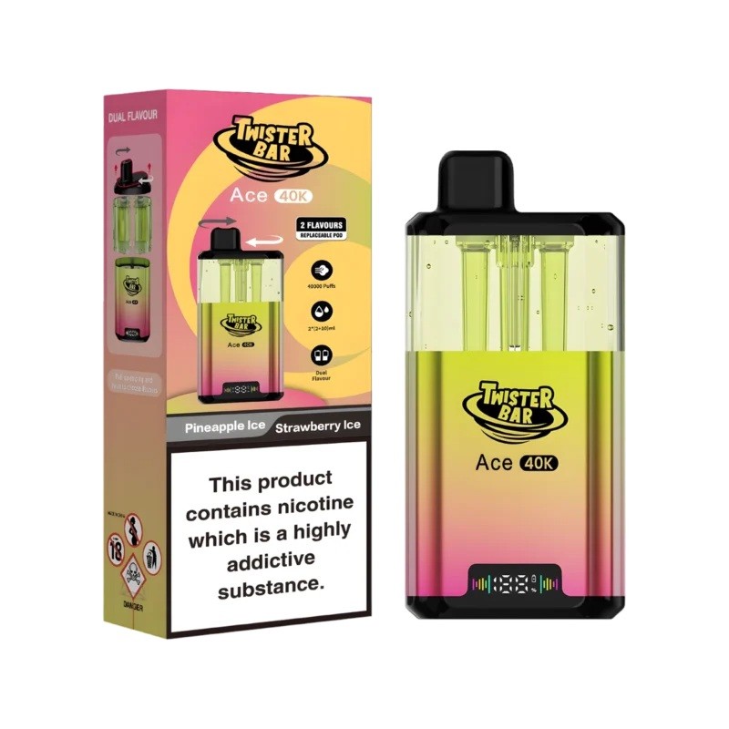 pineapple ice/strawberry ice Twister Bar Ace 40K