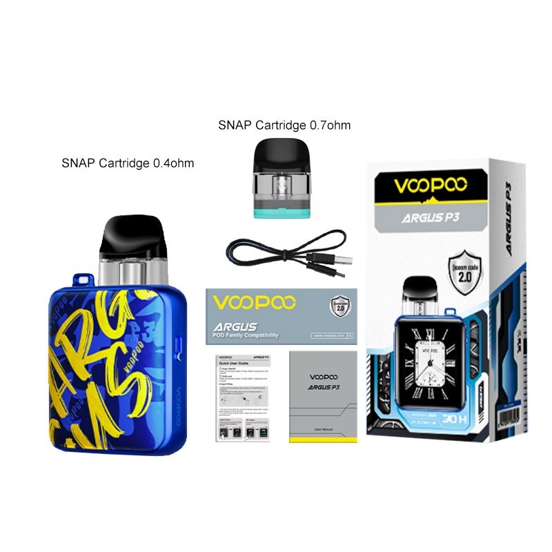 voopoo argus p3 pod kit package