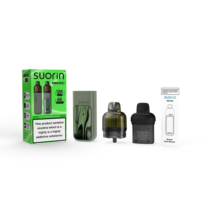 kiwi passion fruit guava suorin maxo 12k