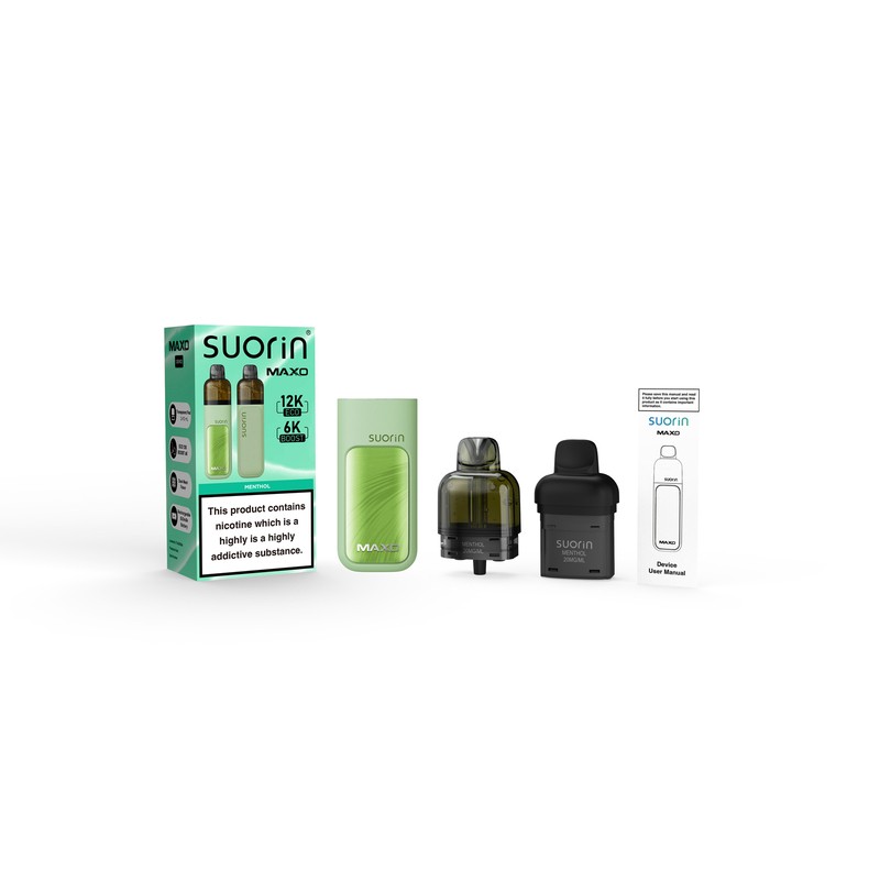 menthol suorin maxo 12k