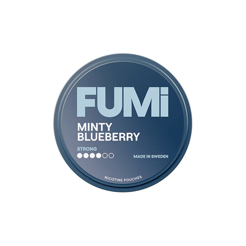 minty blueberry fumi strong nicotine pouches