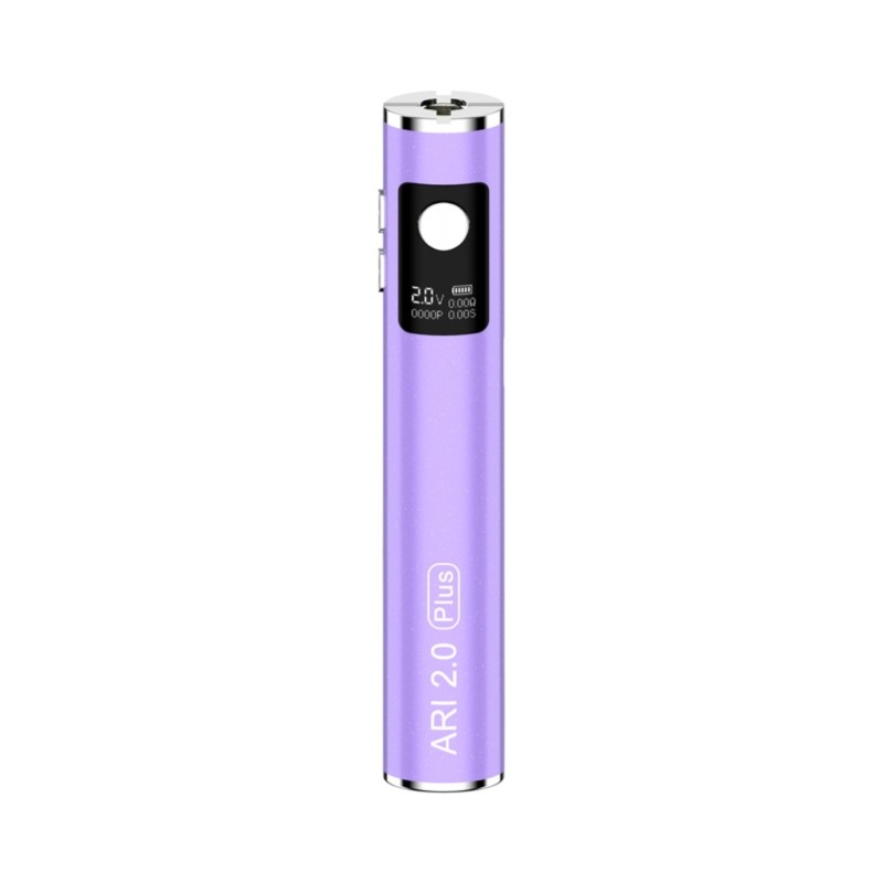 purple yocan ari 2.0 plus 510 thread battery