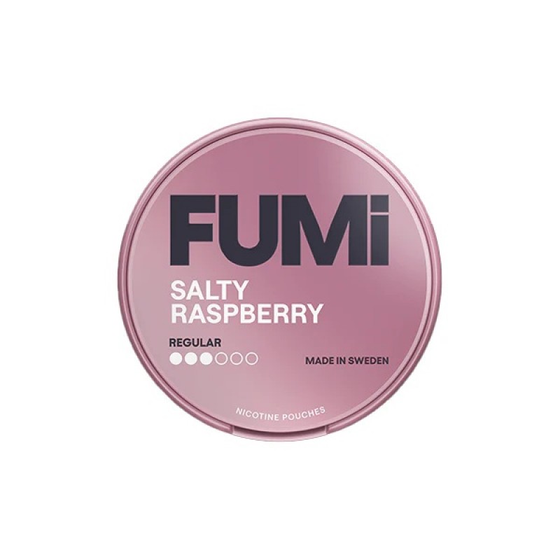 salty raspberry fumi regular nicotine pouches
