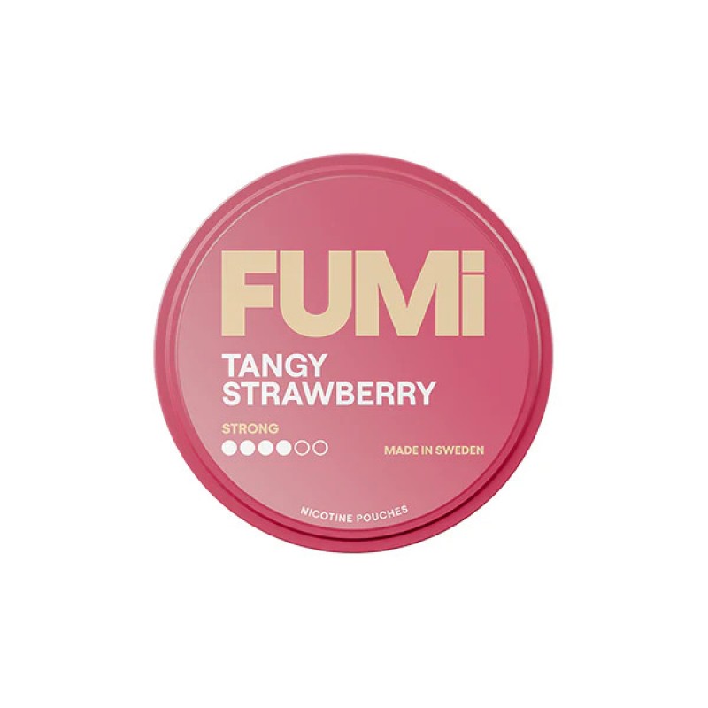 tangy strawberry fumi strong nicotine pouches