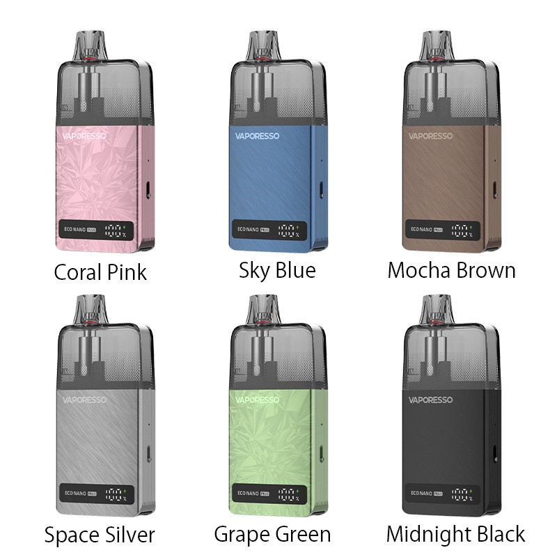 vaporesso eco nano plus pod kit all colours