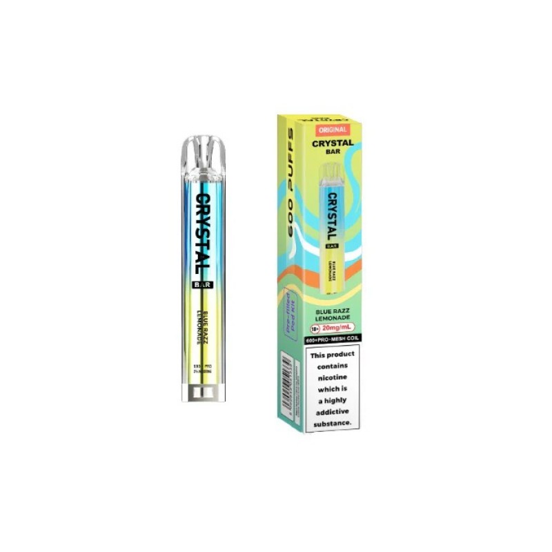 blue razz lemonade crystal bar original 600 kit