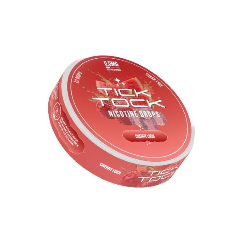 cherry lush tick tock nicotine drops