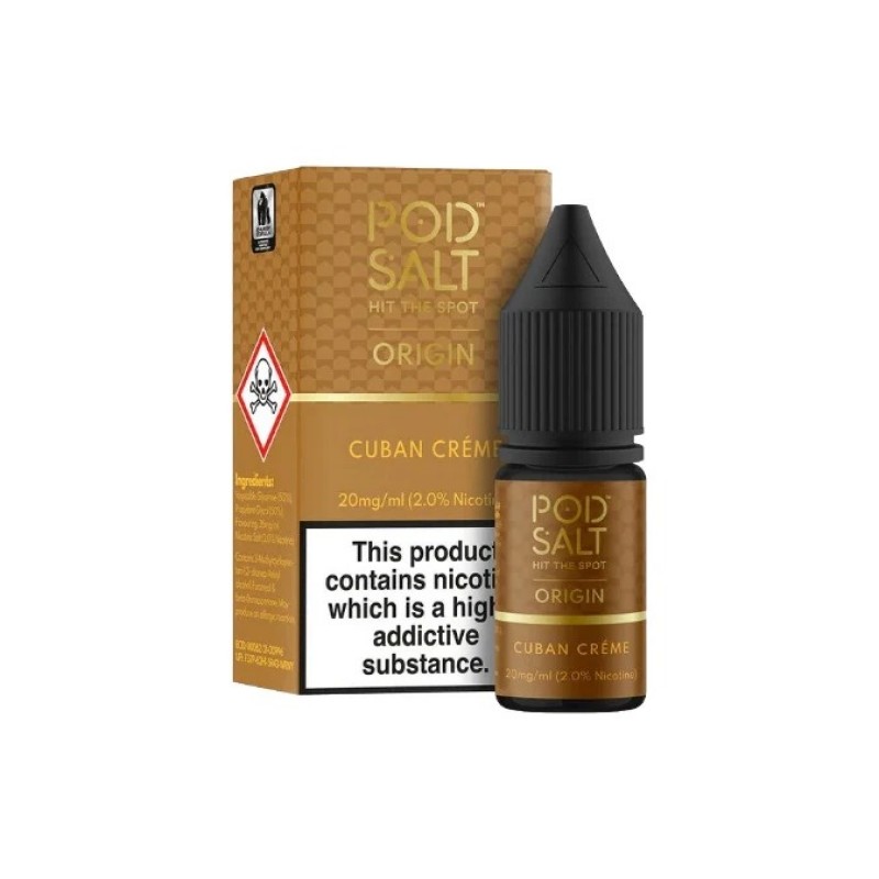 cuban creme pod salt origins nic salt