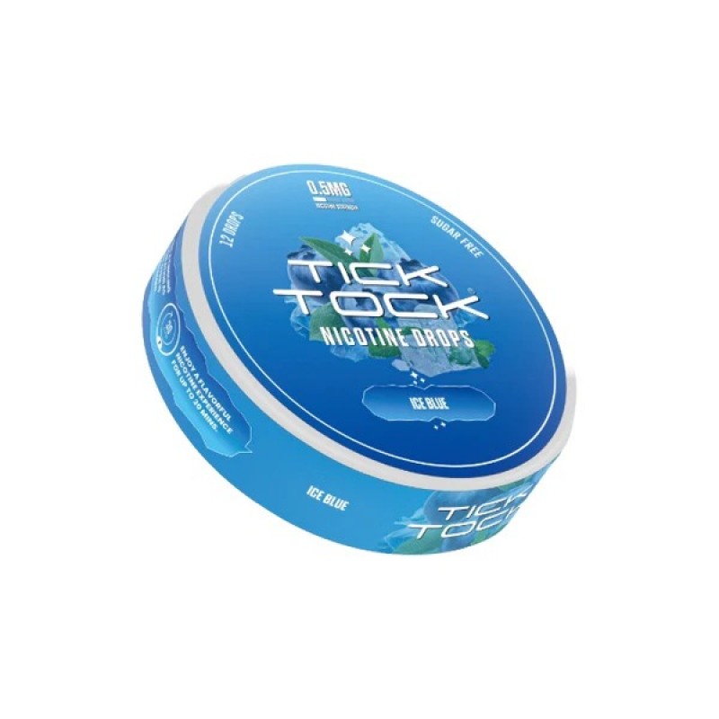 ice blue tick tock nicotine drops