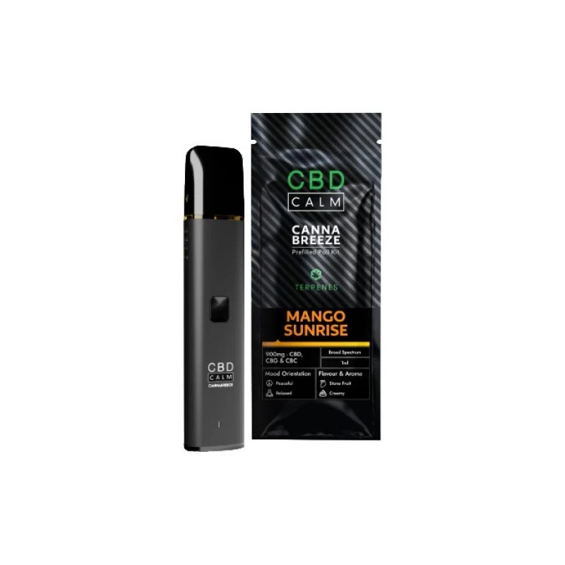 mango sunrise cbd calm cannabreeze kit