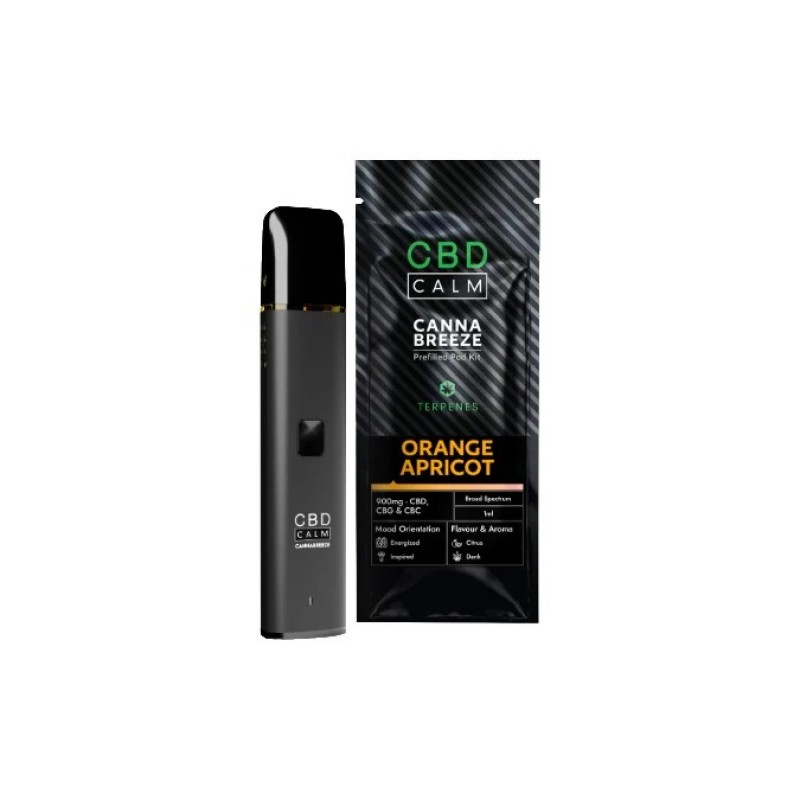 orange apricot cbd calm cannabreeze kit