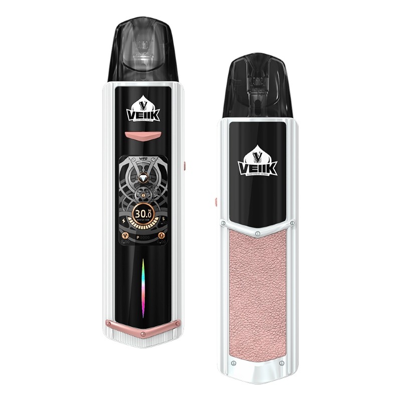 pink & white veiik vito pod kit