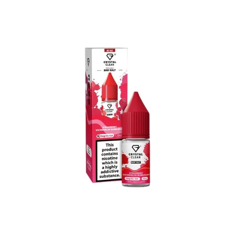 strawberry watermelon bubblegum crystal clear bar salt