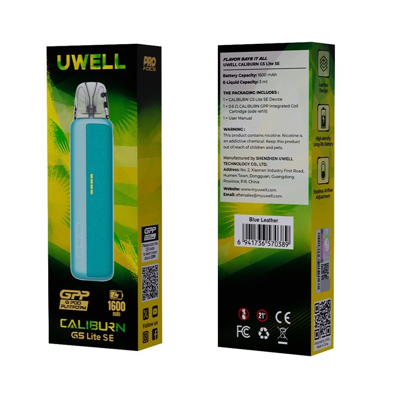 uwell caliburn g5 lite se pod kit package