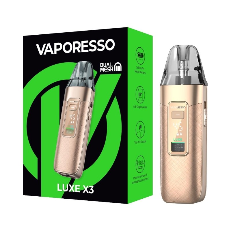gold silk vaporesso luxe x3