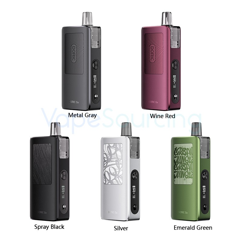 voopoo doric go pod kit all colours
