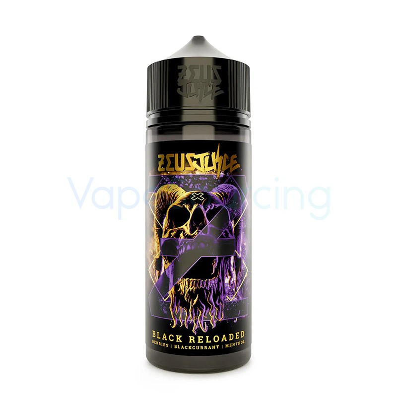 black reloaded - blackcurrant berries menthol zeus juice shortfill