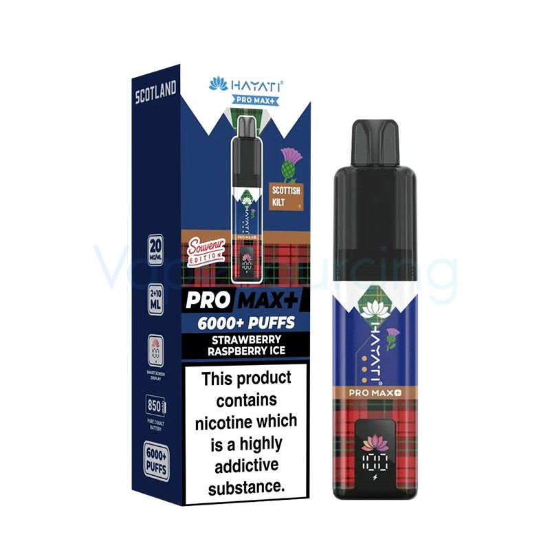 scottish kilt - strawberry raspberry ice hayati pro max plus 6000 scotland souvenir edition