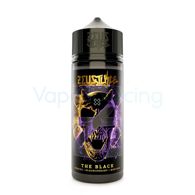 the black - blackcurrant berries menthol zeus juice shortfill