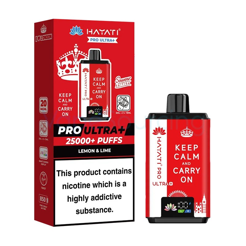 lemon & lime - keep calm and carry on hayati pro ultra plus 25000 london souvenir edition