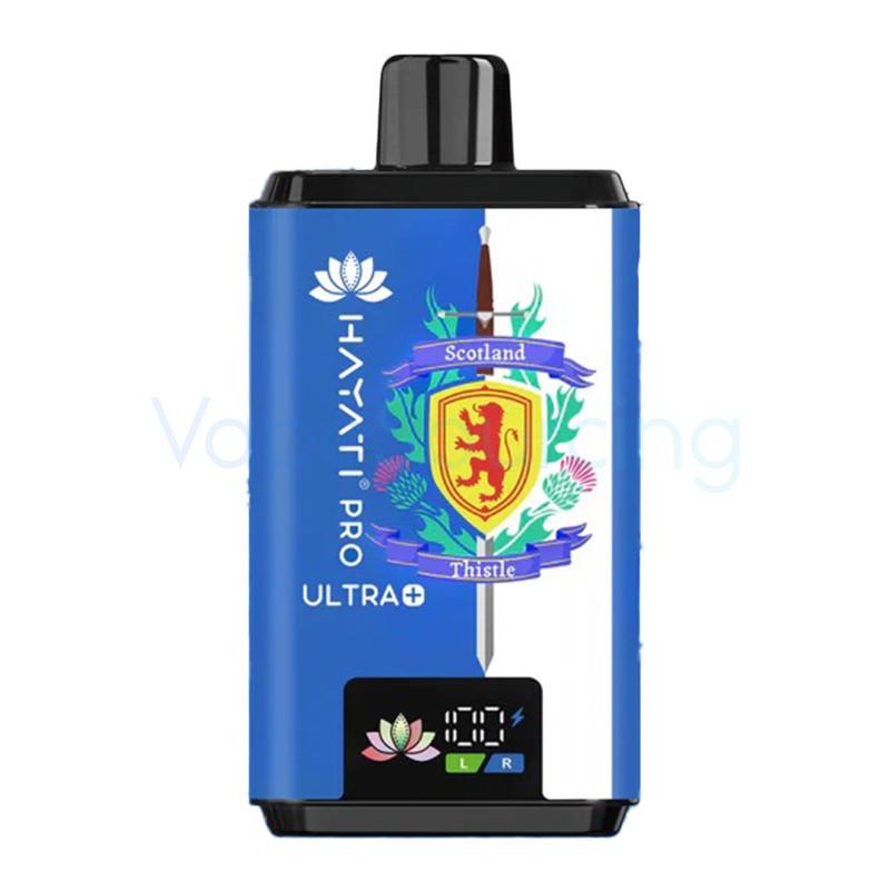 lion & thistle - blue razz gb hayati pro ultra plus 25000 scotland souvenir edition