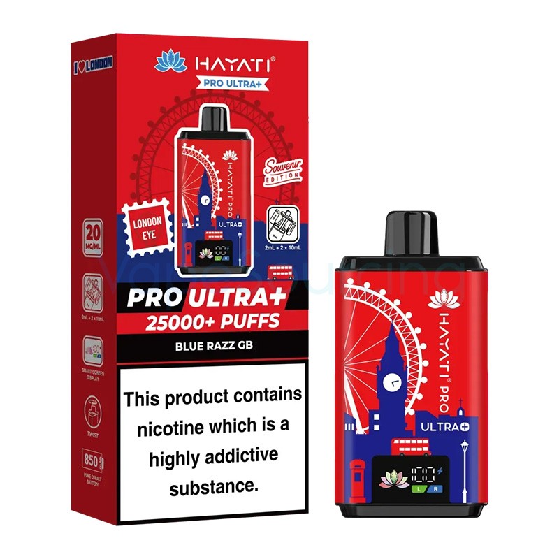 blue razz gb - london eye hayati pro ultra plus 25000 london souvenir edition