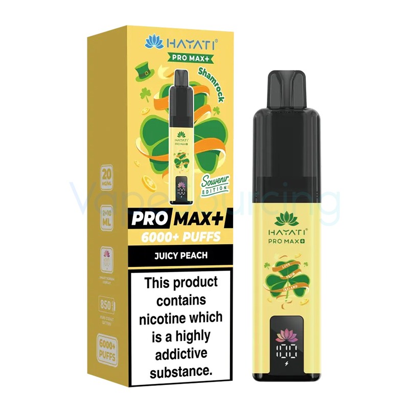 shamrock - juicy peach hayati pro max plus 6000 kit ireland souvenir edition