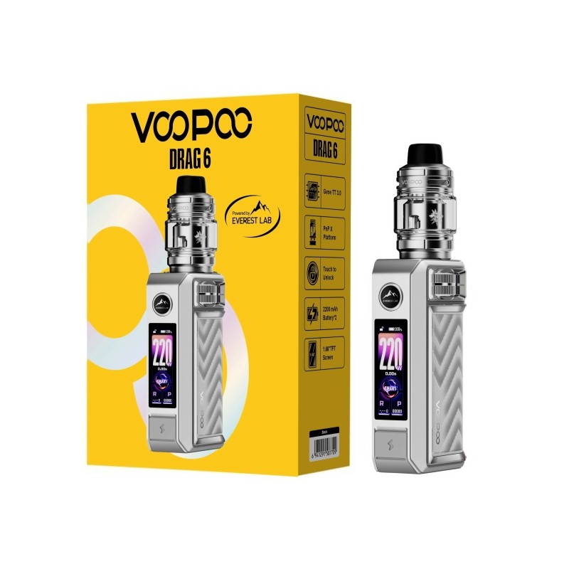 silver voopoo drag 6 kit