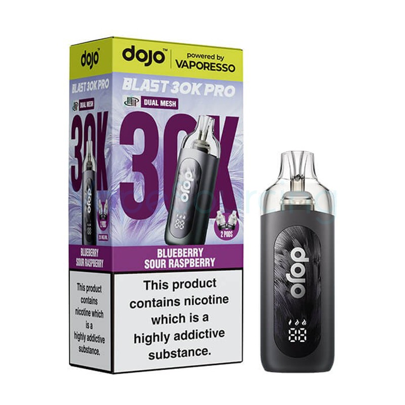 blueberry sour raspberry vaporesso dojo blast 30k pro