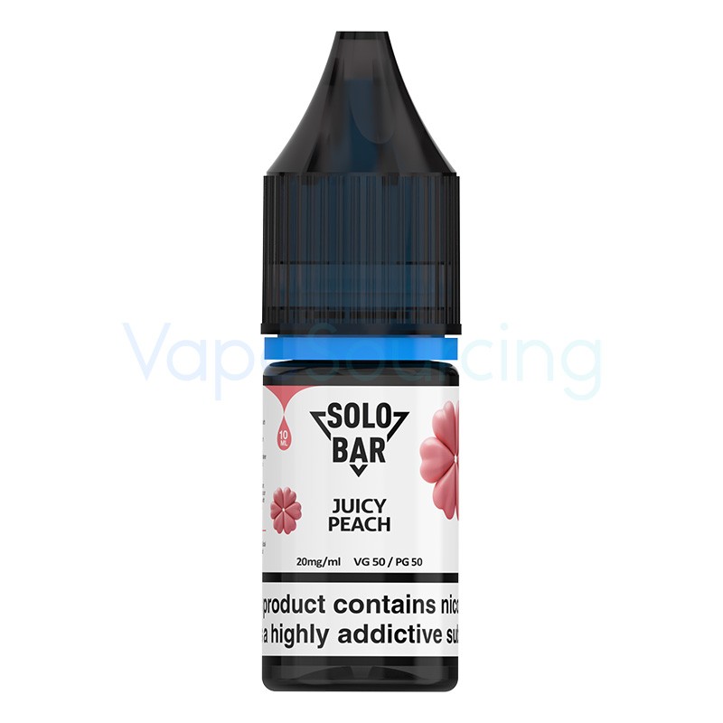 juicy peach solobar nic salt