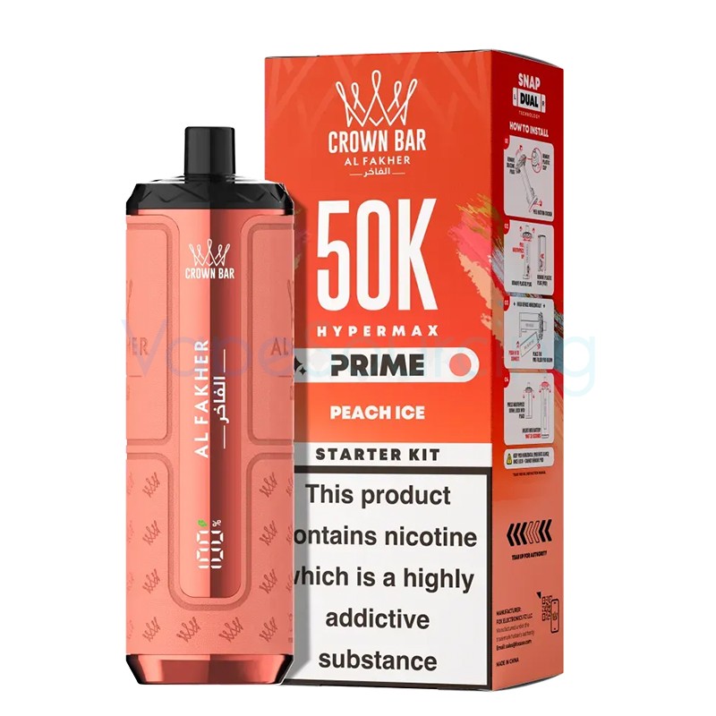 peach ice al fakher hypermax prime 50k
