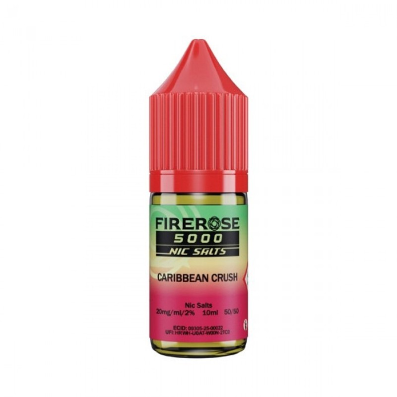 caribbean crush elux firerose 5000 nicotine salit e liquid