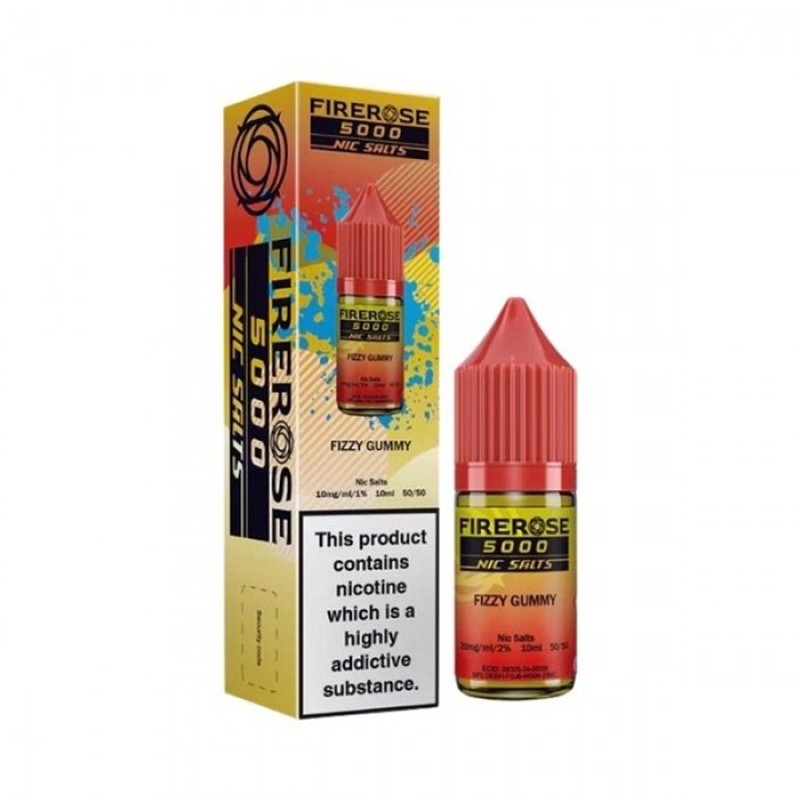 fizzy gummy elux firerose 5000 nicotine salit e liquid