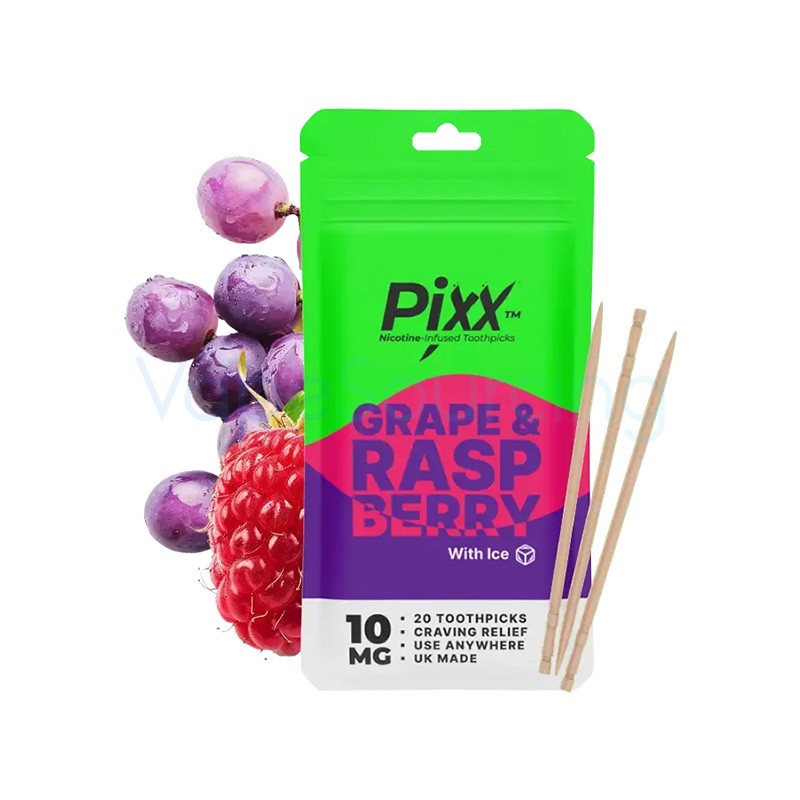 grape & raspberry pixx nicotine toothpicks