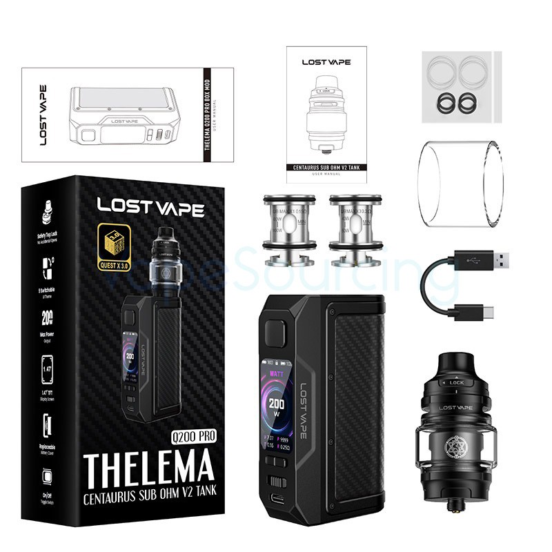 lost vape thelema q200 pro package