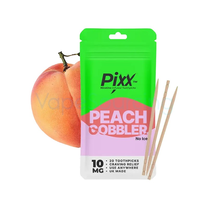 peach cobbler pixx nicotine toothpicks