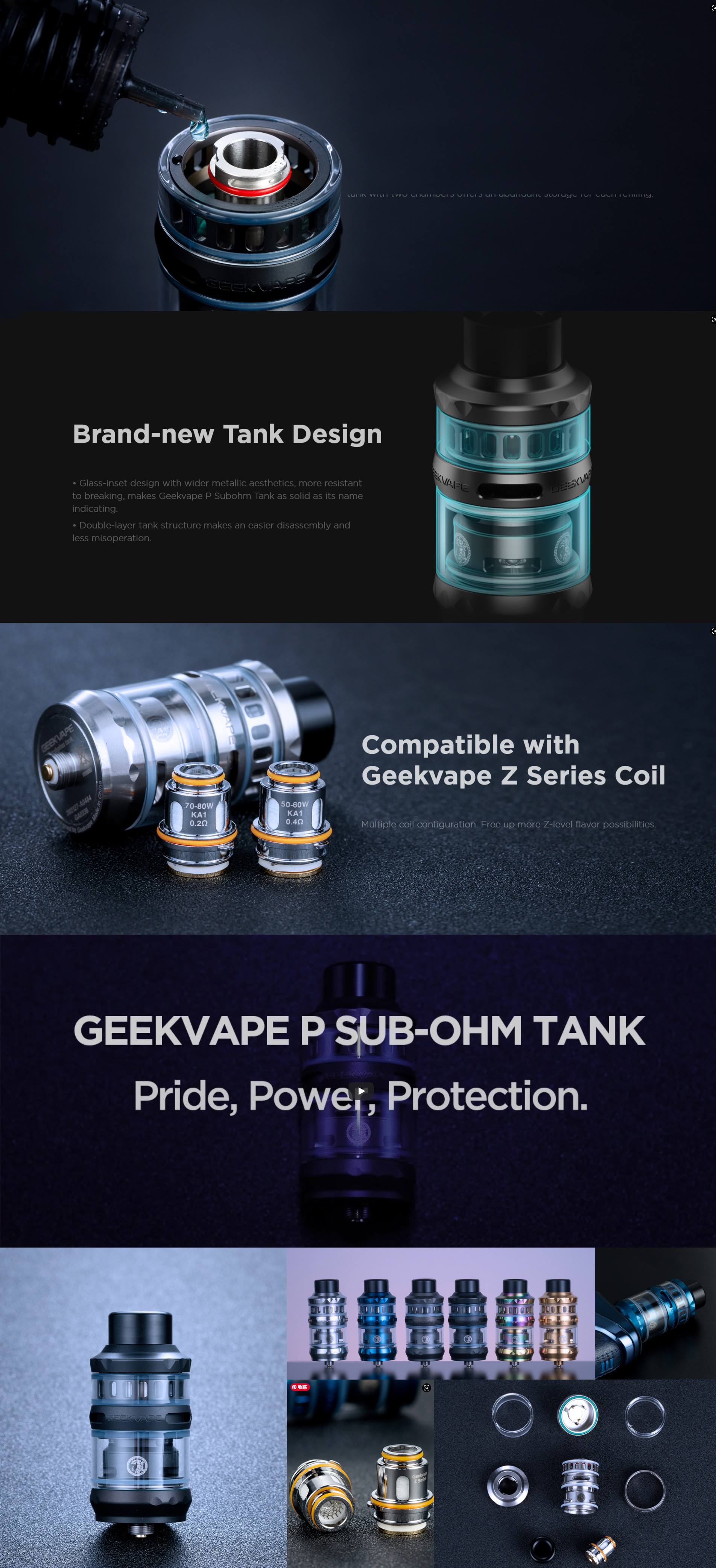 UK Geekvape P Sub Ohm Tank Cheap