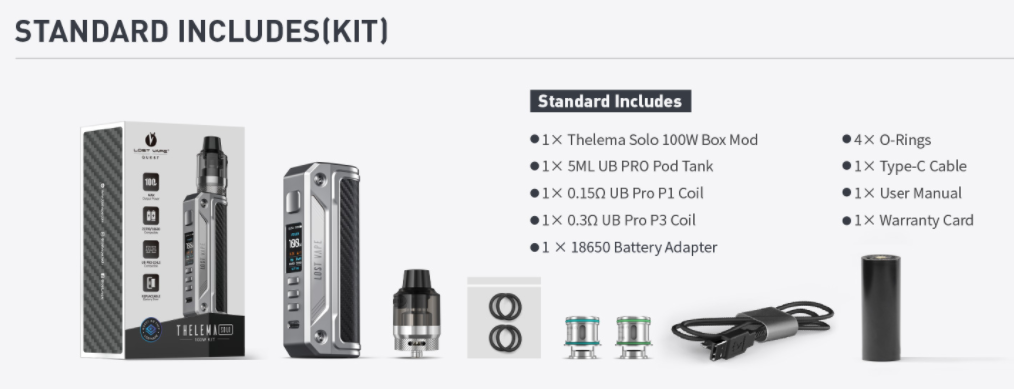 UK Lost Vape Thelema Solo Kit Cost
