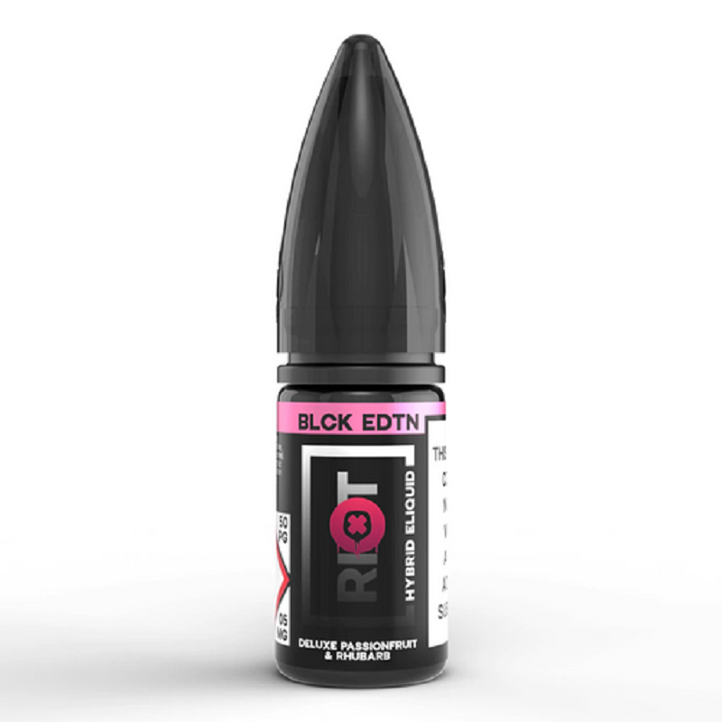 Riot Squad Nicotine Salt BLCK EDTN Deluxe Passionfruit & Rhubarb E-Liquid