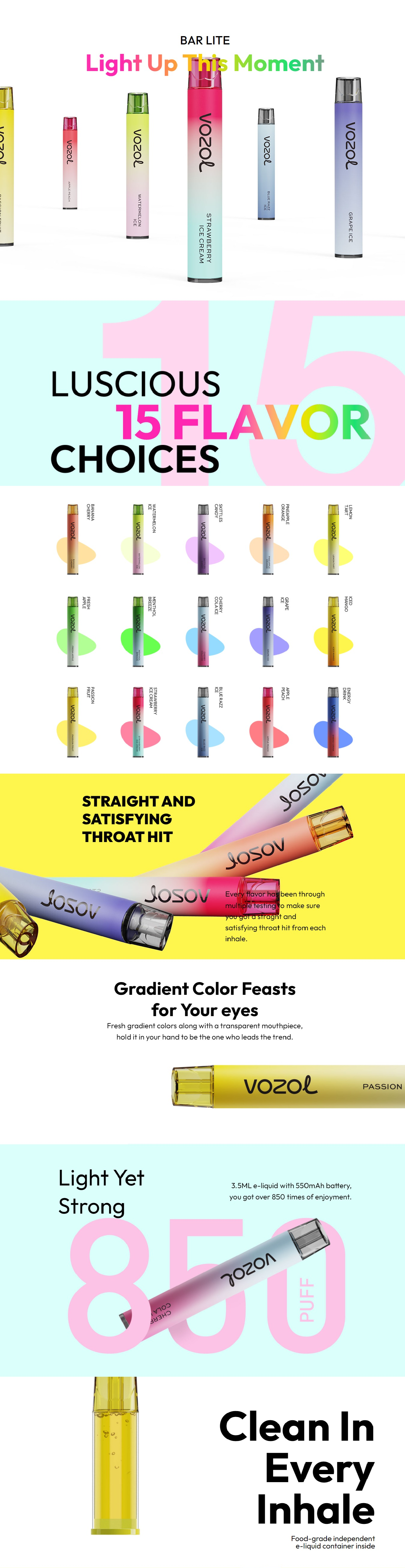 VOZOL Bar Lite Disposable