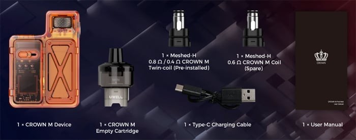 Uwell Crown M Package