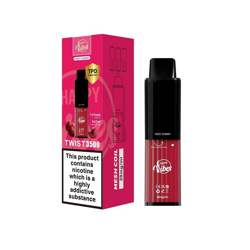 Happy Vibes Twist Disposable Vape 3500 Puffs Enjoyable