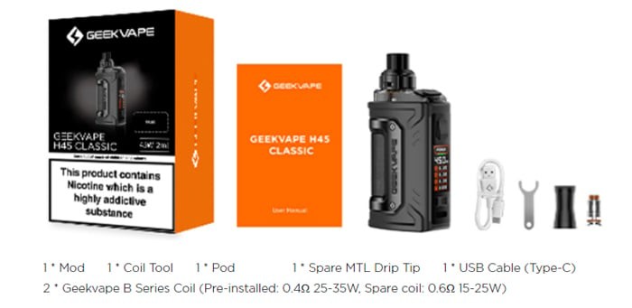 Geekvape H45 Classic Package