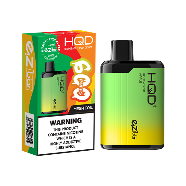 HQD EZ Bar Disposable Vape 600 Puffs Vaping Delight