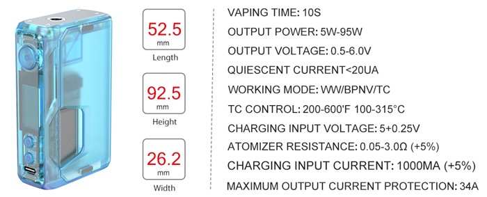 Vandy Vape Pulse V3 specification