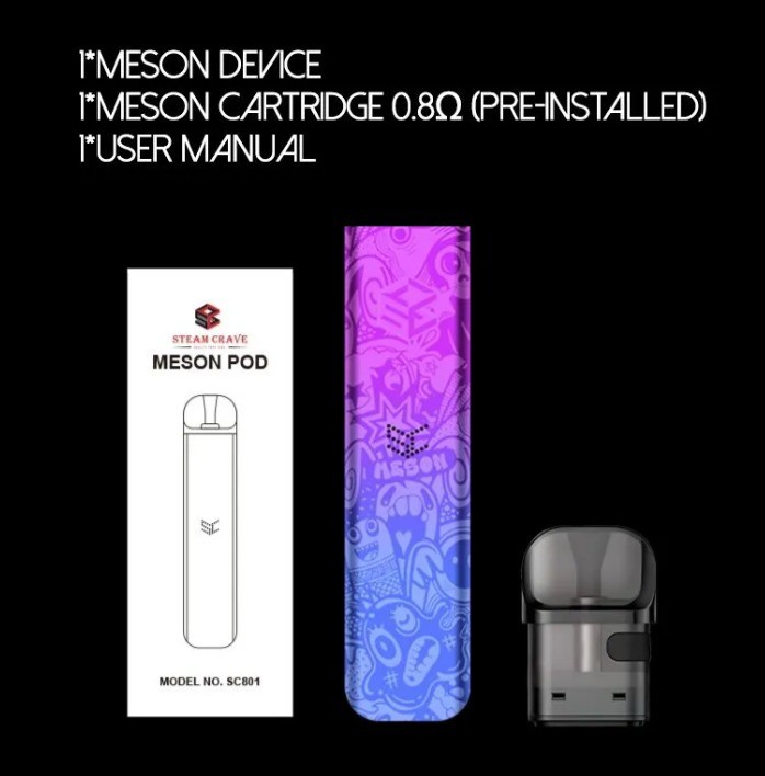 Steam Crave Meson Pod Package